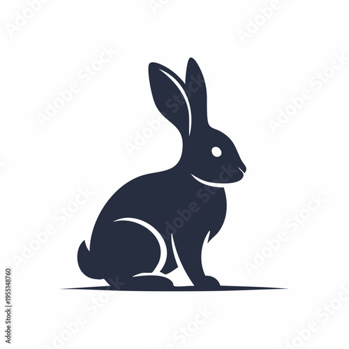 Osterhase Silhouette modern
