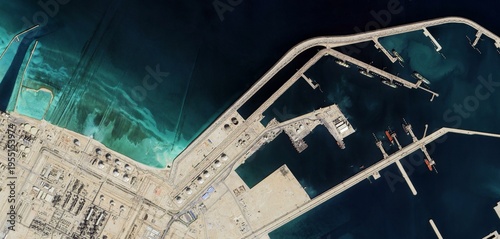 Ras Laffan Qatar Energy Port Satellite Image
