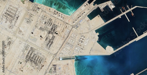 Ras Laffan Qatar Energy Port Satellite Image