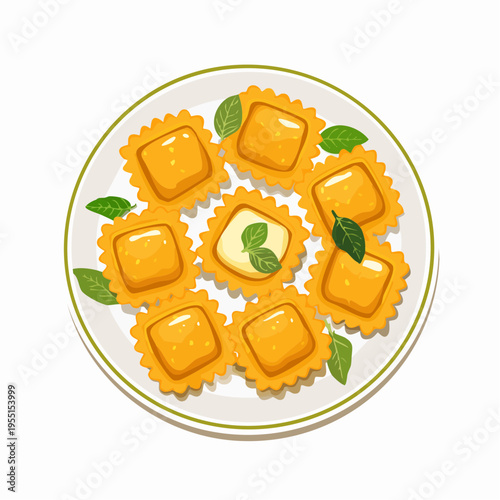 Kürbisravioli mit Salbeibutter