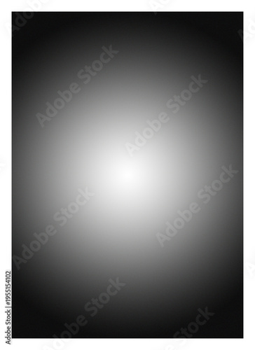 Foto Gradient background with white center and dark periphery transparent background