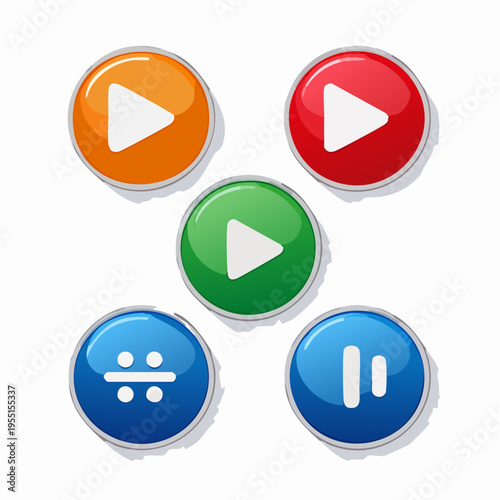 Free Download User Interface Button Set für Mobile Games - GFXLoad