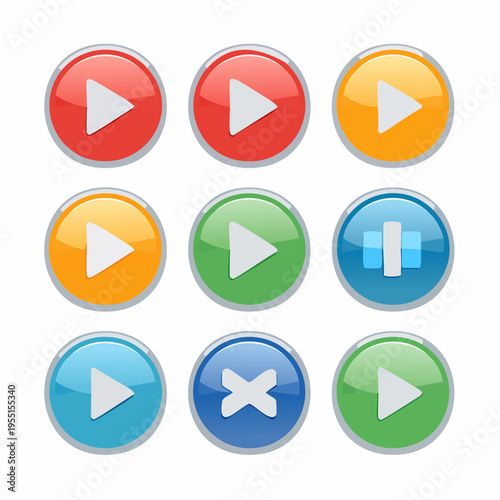 Free Download User Interface Button Set für Mobile Games - GFXLoad
