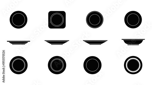 Collection of various camera lens icons.