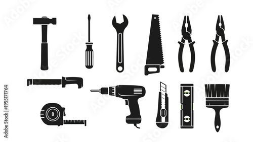 Collection of various hand tools.