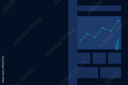 SaaS Analytics Dashboard UI Background