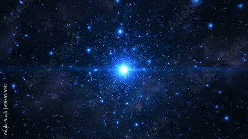 Cosmic Voyage through a Radiant Starfield: A Breathtaking Journey Amidst the Celestial Tapestry