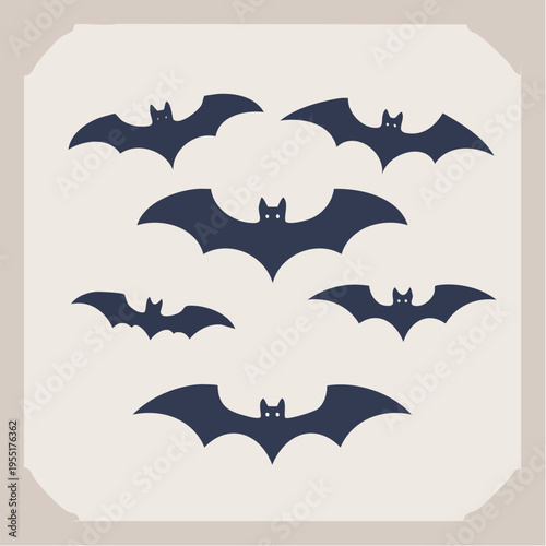 Fledermaus Silhouette Set