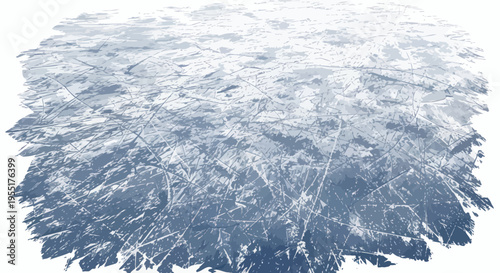 Ice Skating Rink Surface Texture Background with Scratches and Markings