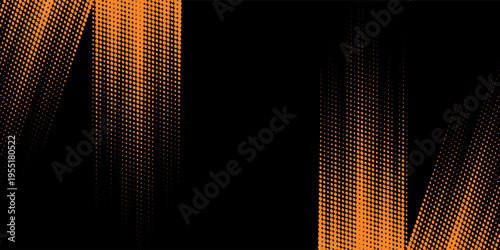 orange black brush Car sticker wrap pattern banner abstract sporty lines black orange color sport combination cover old simple art. eps 10