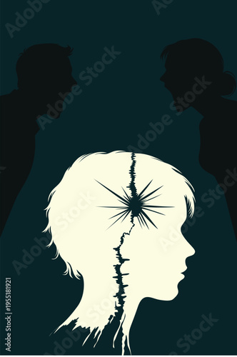 Child's Trauma in Divorce: Dysfunctional Parents Shouting, Fear, Discord & Pain
