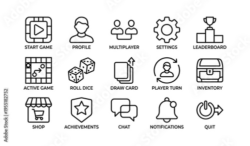 Game interface icons: settings, multiplayer, inventory, chat, leaderboard