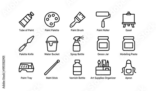 Essential art tools for creatives: palette, brushes, easel, and more