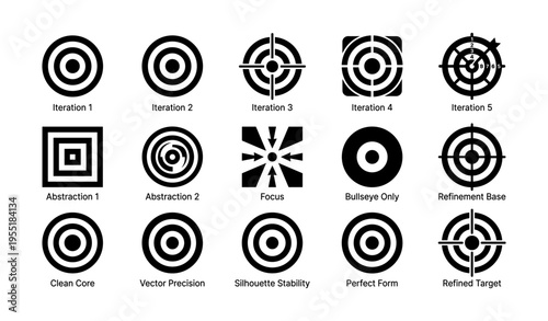 Diverse target design evolution: iterations and abstractions for precision focus
