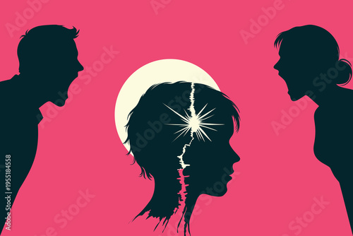 Child's Trauma in Divorce: Dysfunctional Parents Shouting, Fear, Discord & Pain