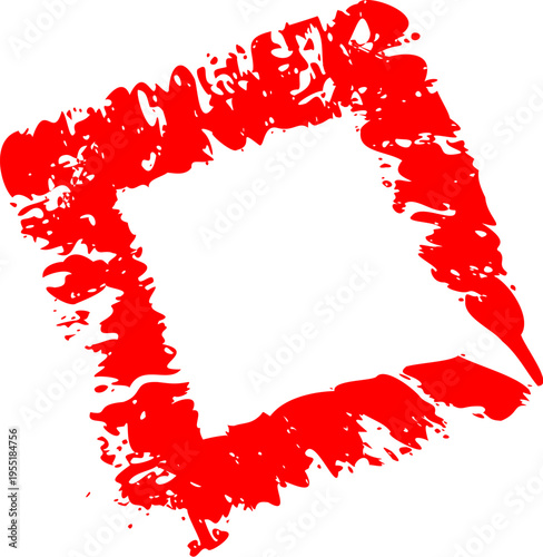 Square Brush Frame Grunge