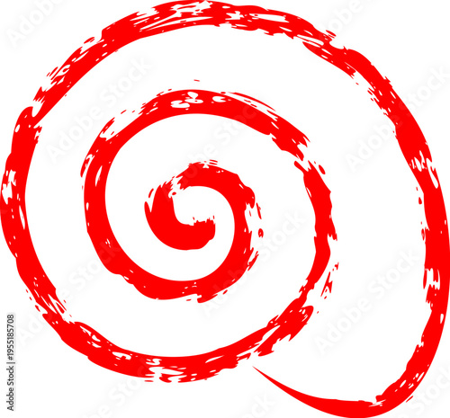 Spiral Swirl Brush Stroke Doodle
