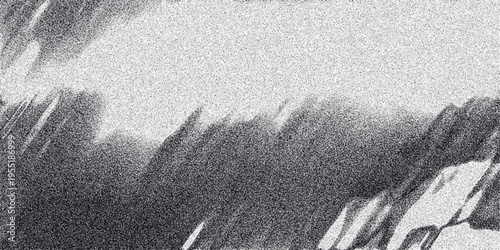 Abstract monochrome textured background with sharp diagonal lines and crystalline formations creating a dynamic and energetic visual for graphic design and digital art