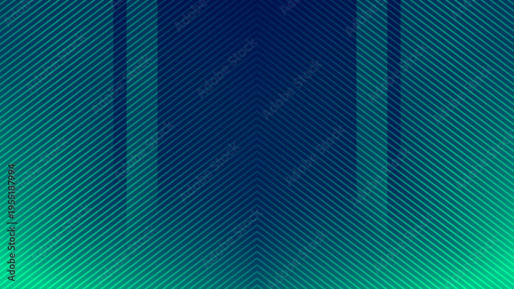 Obraz premium Clean technology background design with elegant symmetric geometric diagonal glowing neon lines chevron pattern illustration