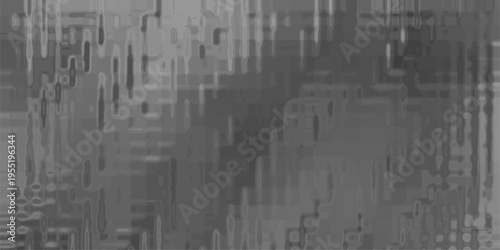 Dark grey abstract textured background with vertical streaks and pixelated elements creating a digital or industrial aesthetic