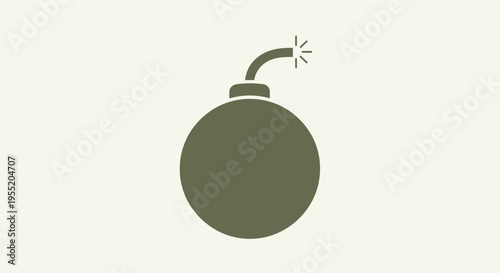 Green bomb icon with fuse.