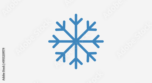 Blue Snowflake Ice Crystal Winter.