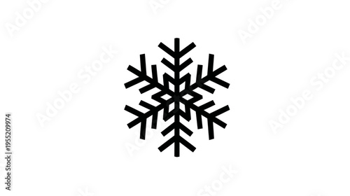 Black graphic of a symmetrical six-pointed star, with stylized shapes in the points, on white