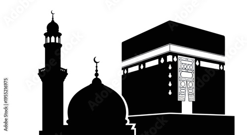 Islamic Architecture Religious Building Silhouette.