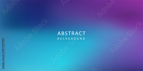 Abstract Blurred teal purple blue background. Soft light gradient backdrop with place for text. Vector illustration for your graphic design, banner, poster