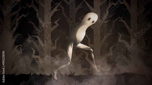 fresno nightcrawler biped cryptid walking in night forest