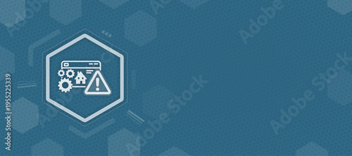 Smart Home System Security Alert and Technical Maintenance Vector Illustration with Copy Space