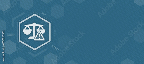 Legal Injustice and Law System Ethics Warning Scales of Justice Vector Illustration with Copy Space