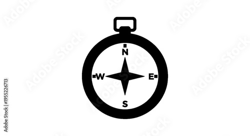 Vector illustration of compass icon vector illustration