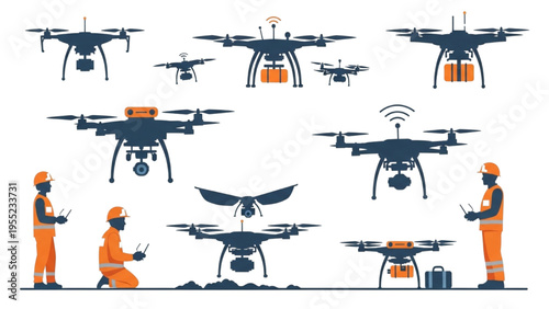 Comprehensive Drone Systems and Specialized Workers for Inspections, Surveillance, and Technical Field Operations