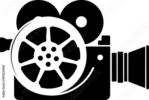 Vector film camera icon