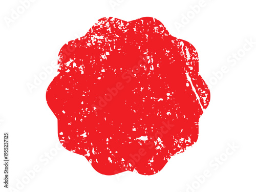 red paint brush isolated