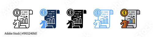 Investment Strategy Icon Multiple Style