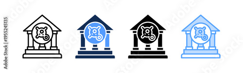 Cancer Institute Icon Multiple Style