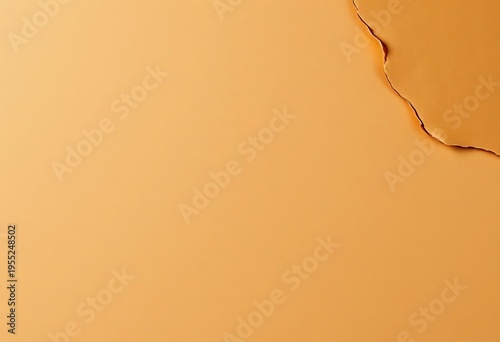 Rough, textured brown kraft paper with a jaggedly torn top right corner,  paper,  handmade