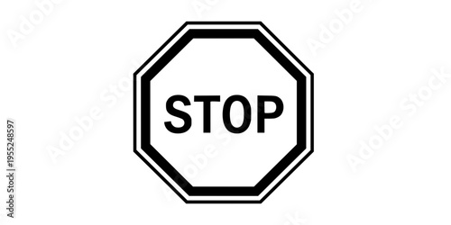 1. Stop Sign Silhouette