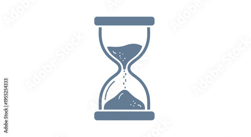 Hourglass with sand timer symbol.