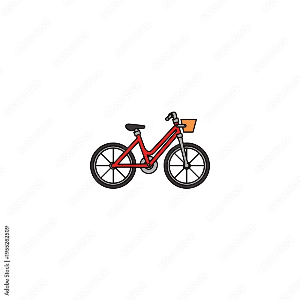 Fototapeta premium bicycle is the red