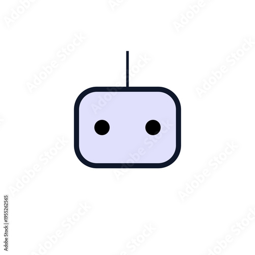 AI Robot Artificial Intelligence Technology Icon with Colour