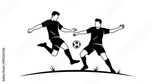 Black silhouette vector illustration of a dancing couple and a girl jumping among diverse people and athletes engaged in sports like football, soccer, and running for fun