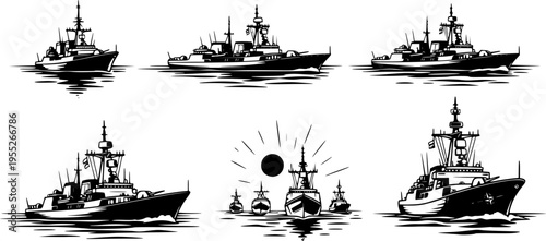 Joint NATO Naval Fleet Exercise in Atlantic Ocean, International Warship Formation for Global Security