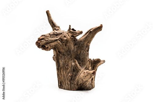 Old and rusty wooden piece for home and garden decoration