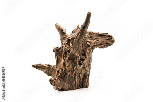 Old and rusty wooden piece for home and garden decoration