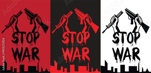 Stop war vector illustrator