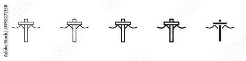 Utility pole icon