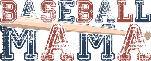 Baseball Mama T-shirt Design